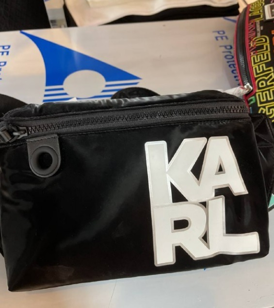 [DEFECT] [FINAL SALE] [S] KARL LAGERFELD K/SOFT BUM BAG, A999 BLACK, 22UW3007-A999 (SDF150)