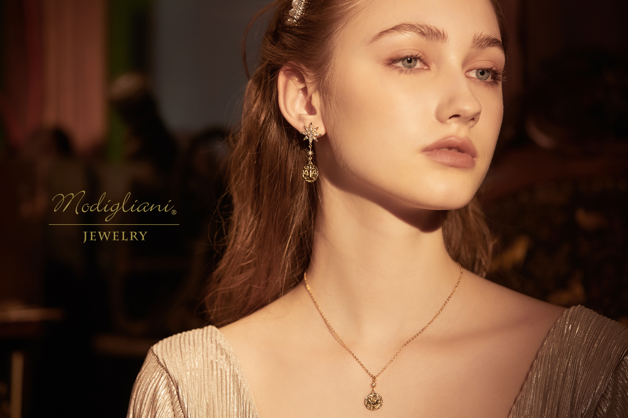 18KGP STARBURST星座耳環