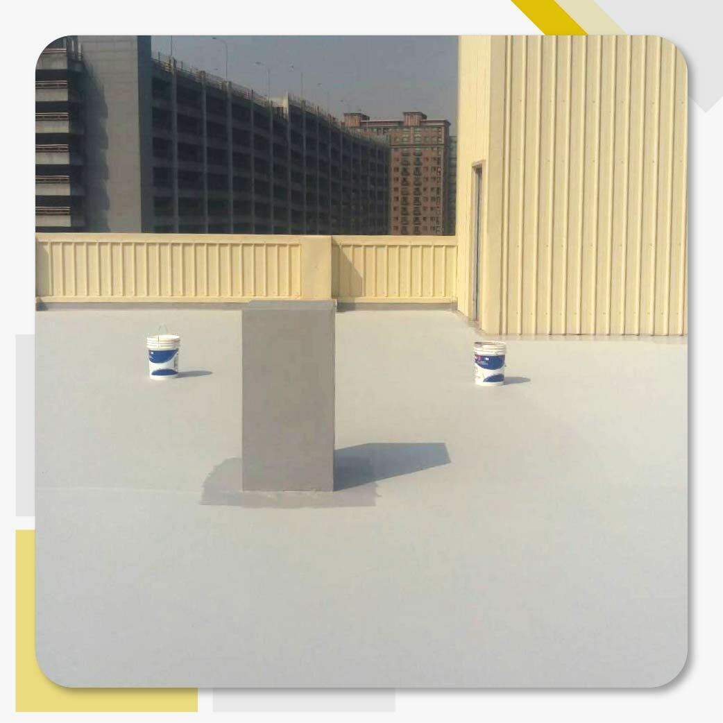 桃園蘆竹-雲邦新建廠房屋頂防水工程使用南寳漆的815WT水性815彈性塗料