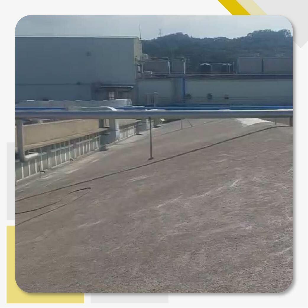 新竹聯茂電子廠，使用南寳漆M370寶立素、M312南寶複合式防水材、815WTK1水性815隔熱漆產品，進行屋頂防水/隔熱工程。