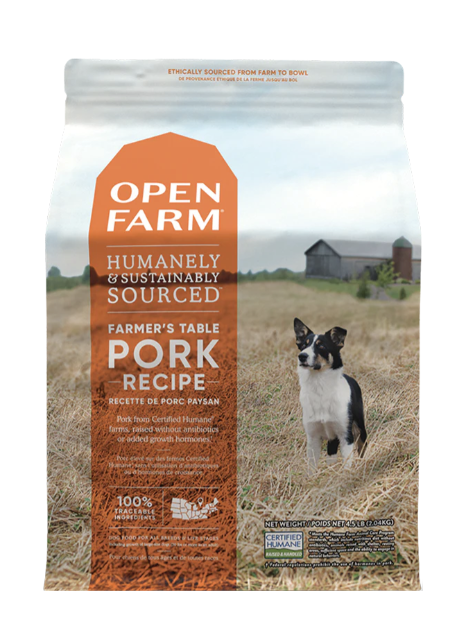 OPEN FARM  Farmer's Table 豬肉狗乾糧 [4.5LB/12LB/24LB]