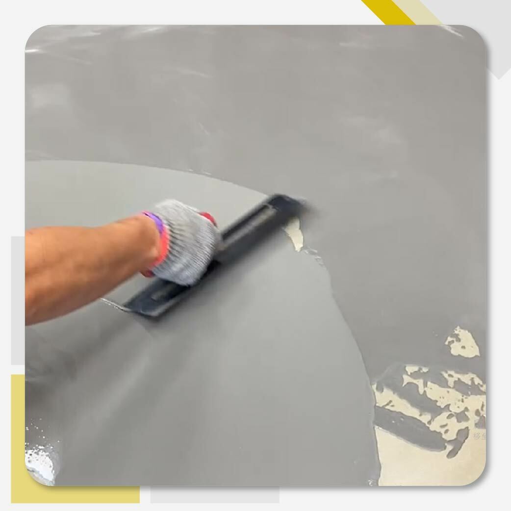 桃園中壢普羅生命禮儀公司的防水工程，使用南寳漆M370寶立素、CA-008 耐磨地坪防水材。