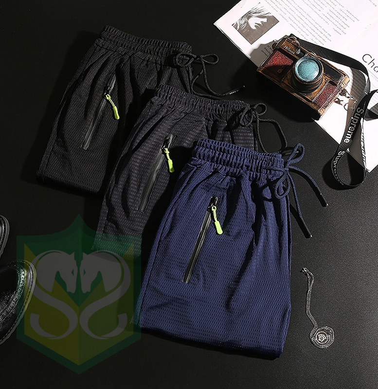 Summer Ice Silk Casual Trousers