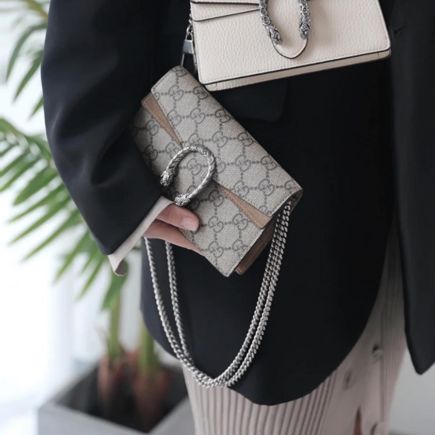 GUCCI SUPER MINI 老花酒神包