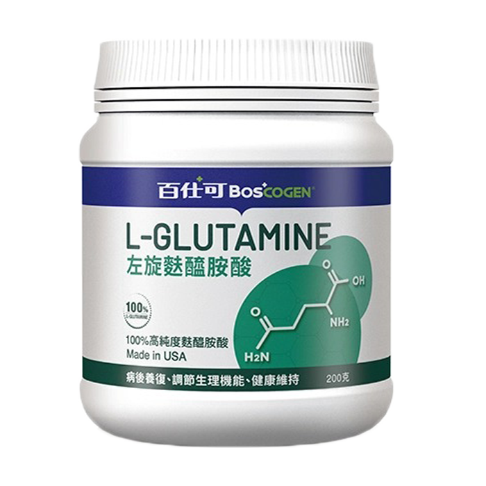 🌟公司貨【買2送1】百仕可 L-Glutamine 100%左旋麩醯胺酸 (200g/罐)