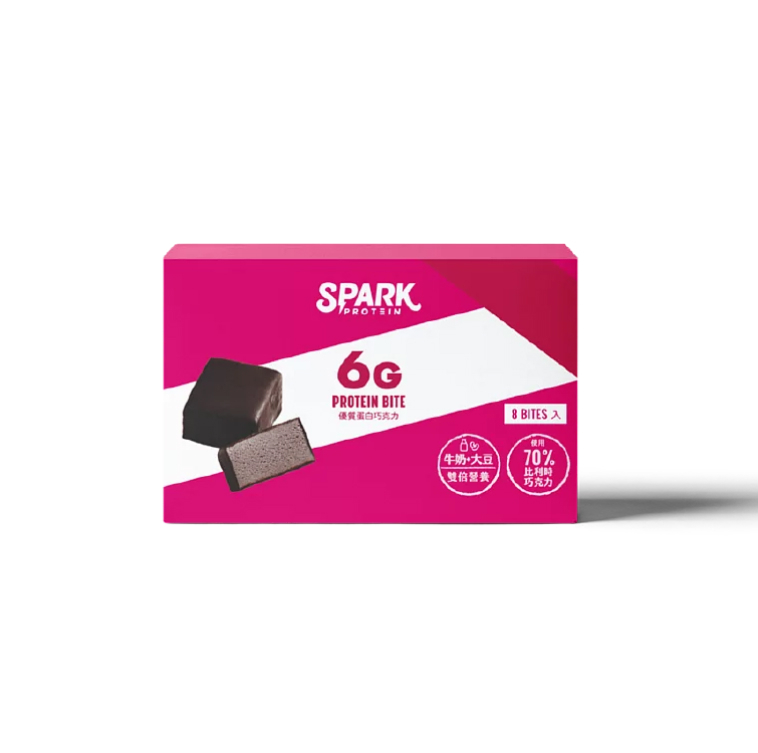 Spark Bite 優蛋白巧克派－野莓派對8入裝｜迷你蛋白棒推薦｜高蛋白餅乾｜Spark Protein