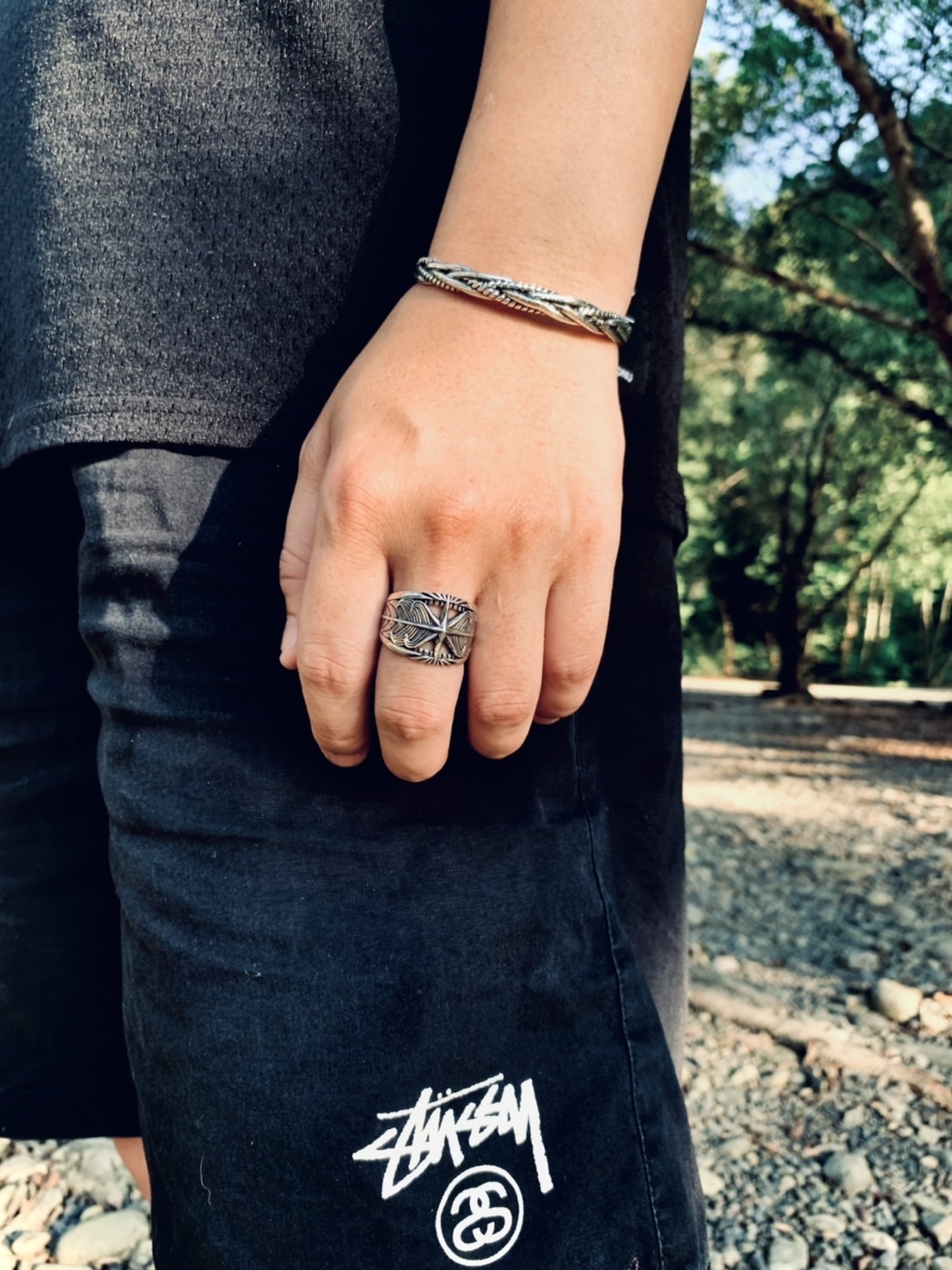 【ACCY031】八芒星開口設計戒指