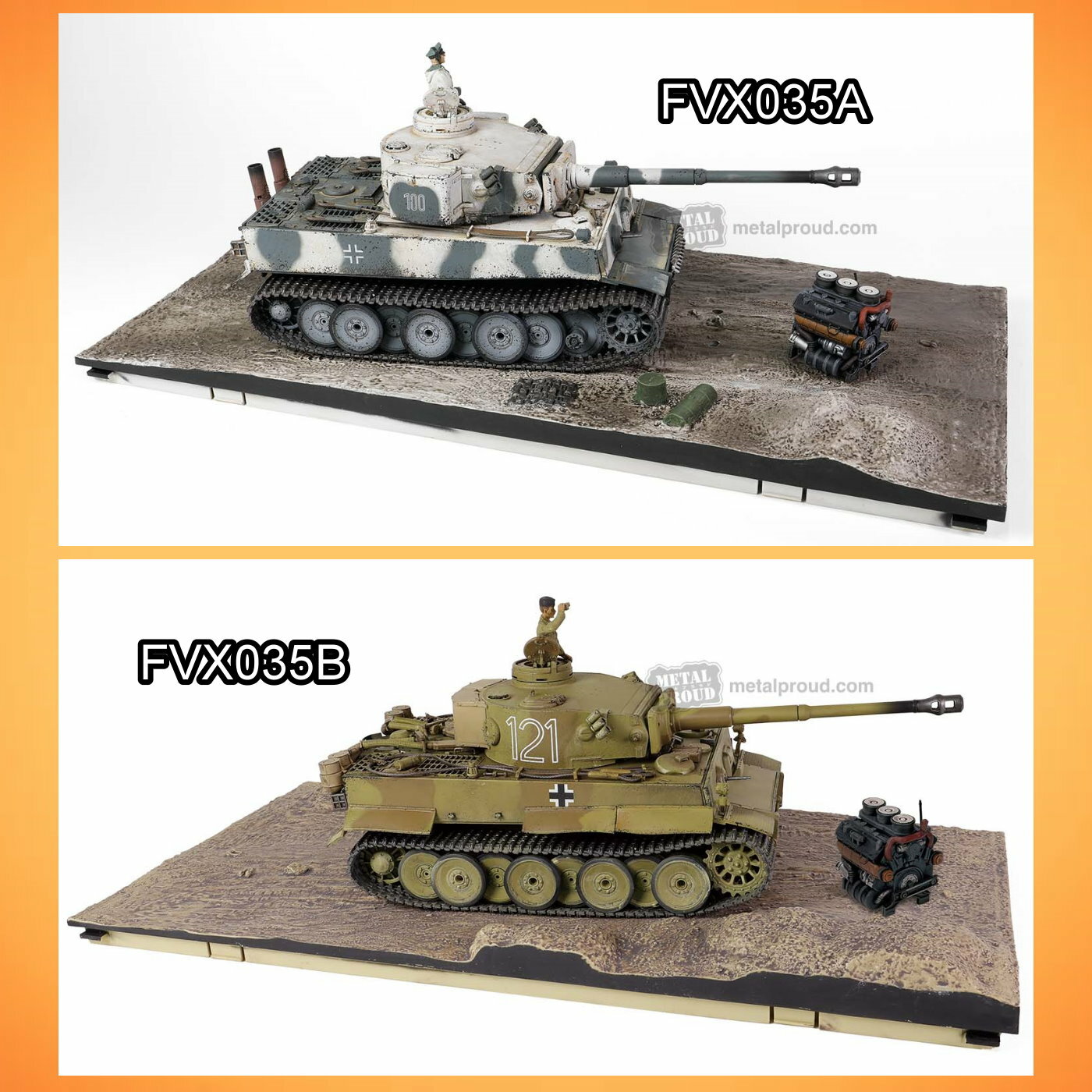 Force of Valor : 1/32 德軍重型坦克, 虎式(早期生產型)