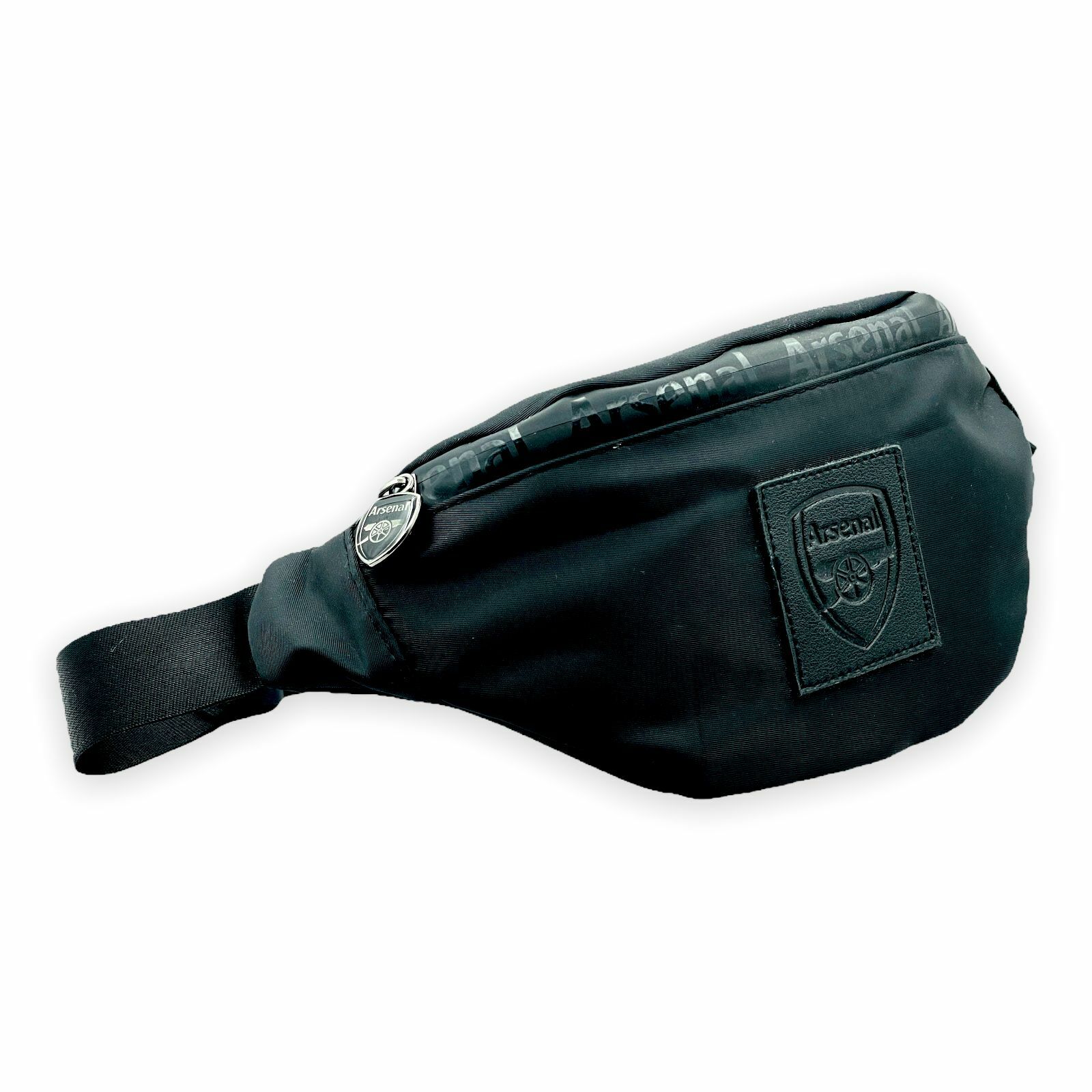 阿仙奴黑色暗花會徽腰包