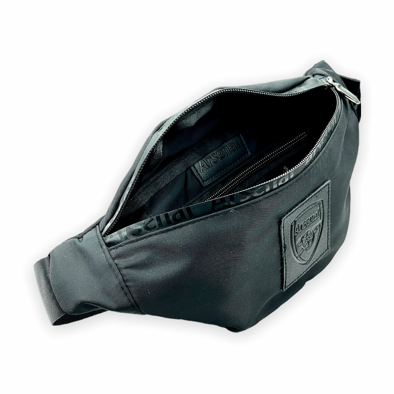 阿仙奴黑色暗花會徽腰包