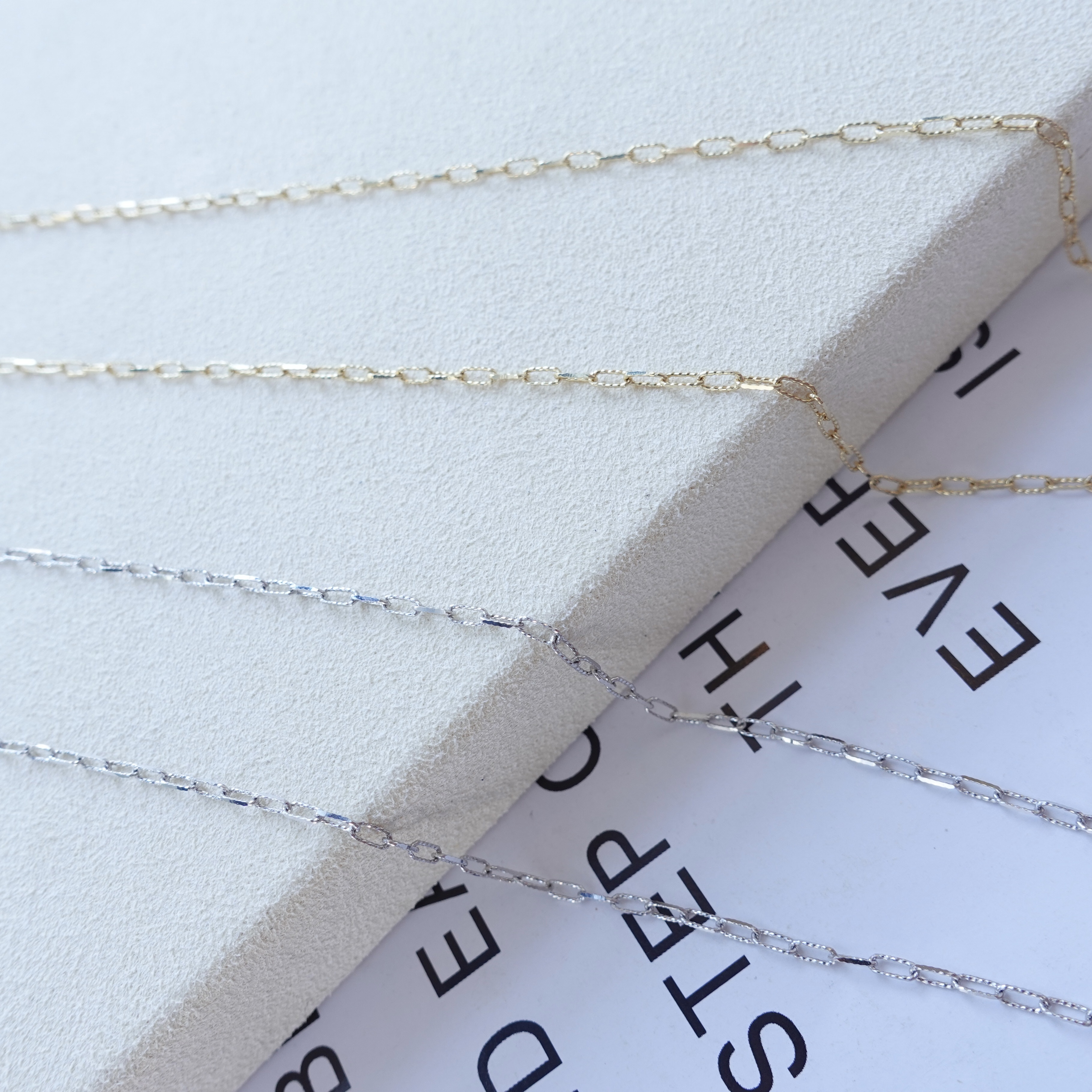 18K金扭紋鏈條項鍊