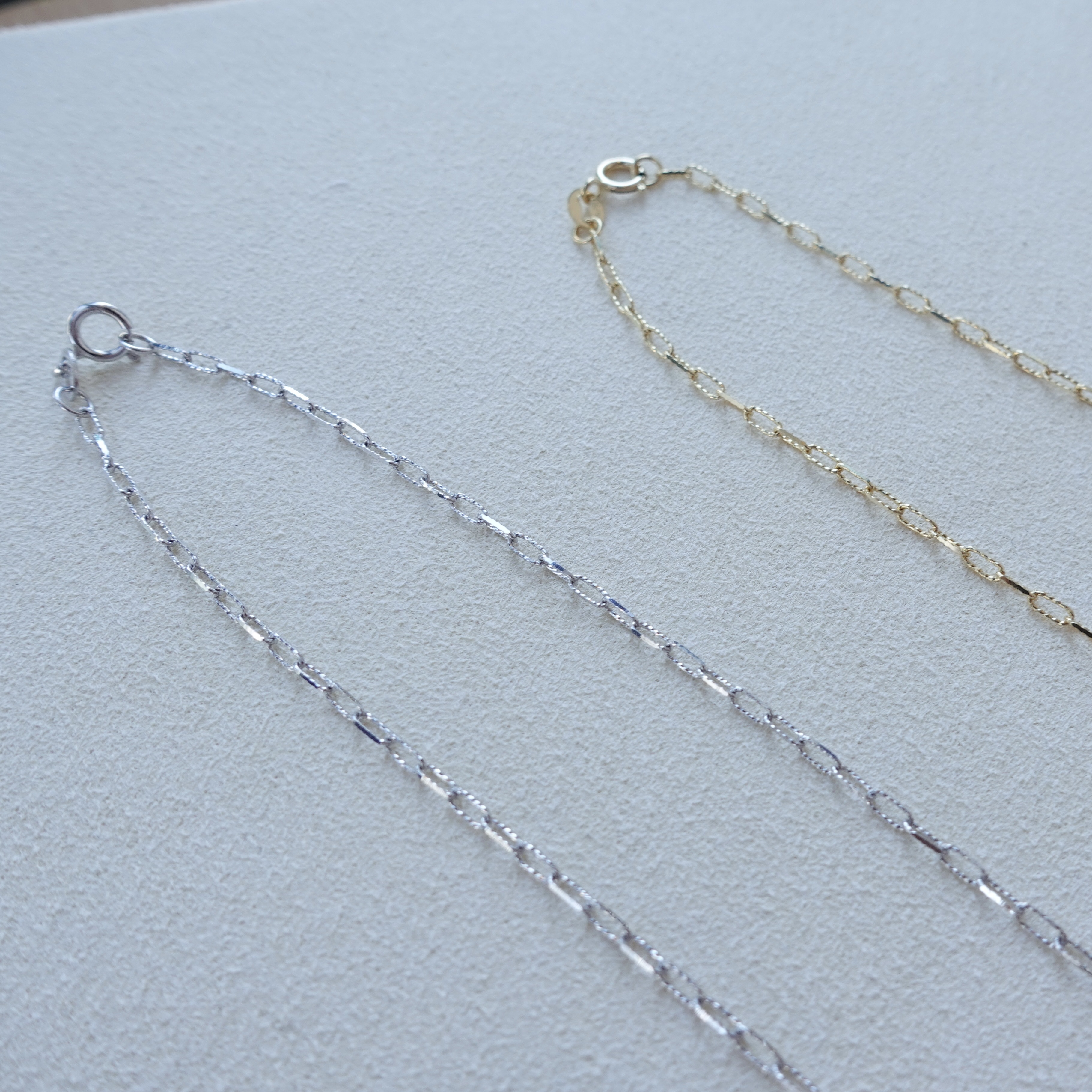 18K金扭紋鏈條項鍊