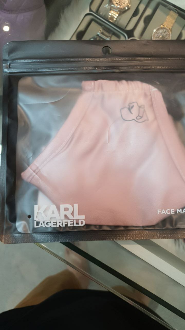 [S] KARL LAGERFELD 20WW3907-A525 K/KAMEO FACE MASK, MISTY ROSE, 8720092396097 (SKL211)