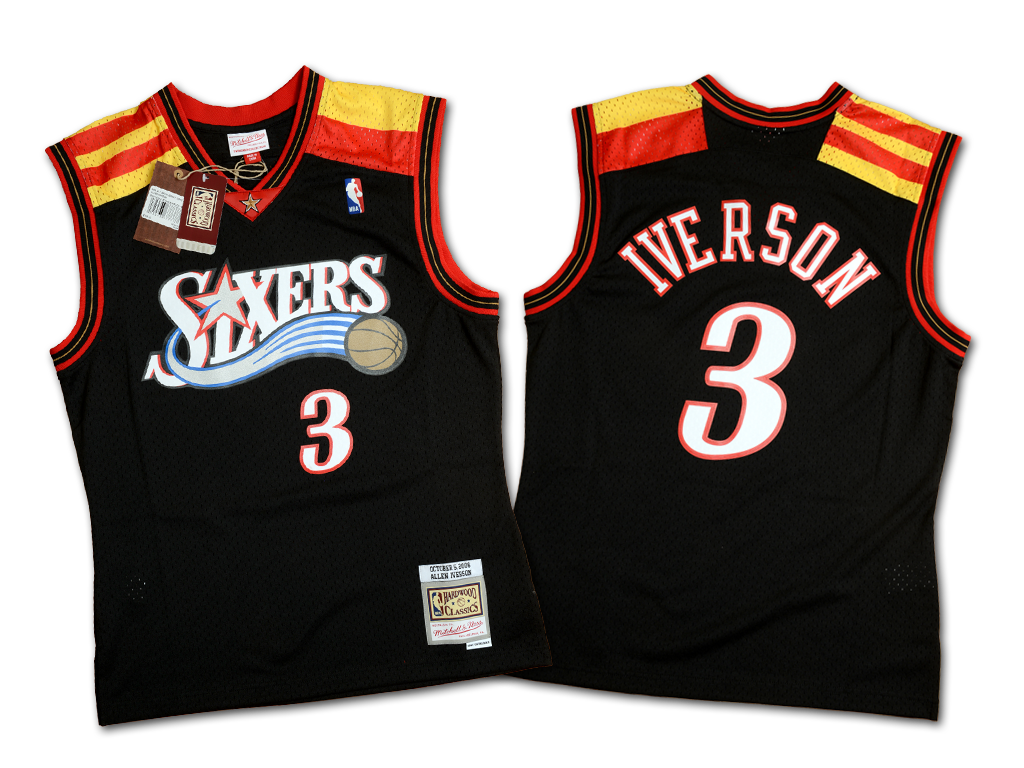 Mitchell & Ness 費城76人隊 Allen Iverson 歐洲巡迴賽 復刻 Swingman 球衣