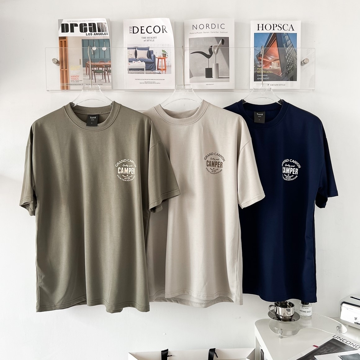 Camper 落肩復古短T