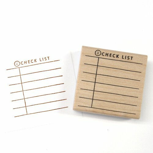 確認事項 手帳專用系列 木頭印章｜日本KODOMO NO KAO