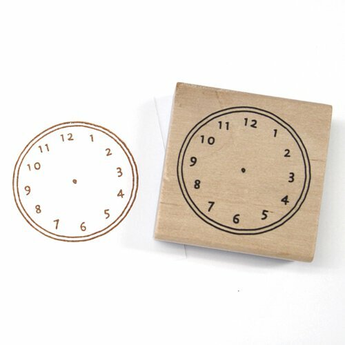 時鐘 手帳專用系列 木頭印章｜日本KODOMO NO KAO