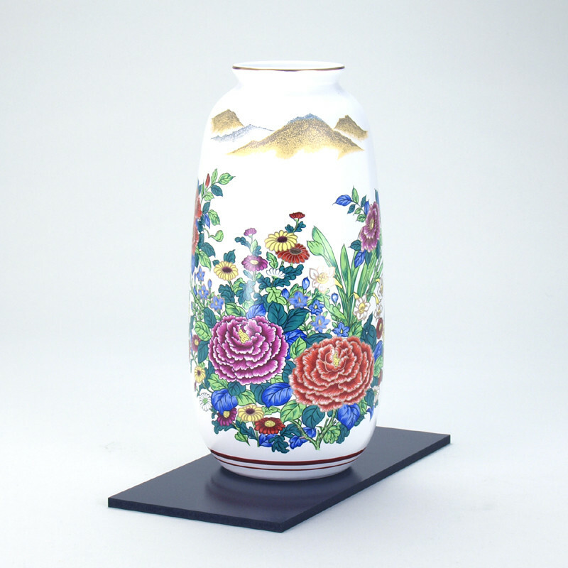 訂購」日本製九谷燒陶瓷花瓶(N162-11)