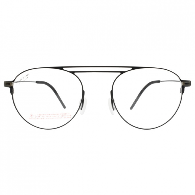【VYCOZ】VL908 BLK 質感雙槓飛行員框光學眼鏡-ECO WIRE系列