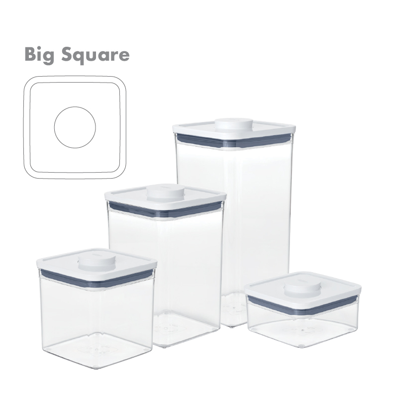 OXO 11236700 Small Square Mini 0.4 Quart Pop Container