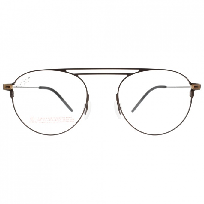 【VYCOZ】VL908 BRN 質感雙槓飛行員框光學眼鏡-ECO WIRE系列