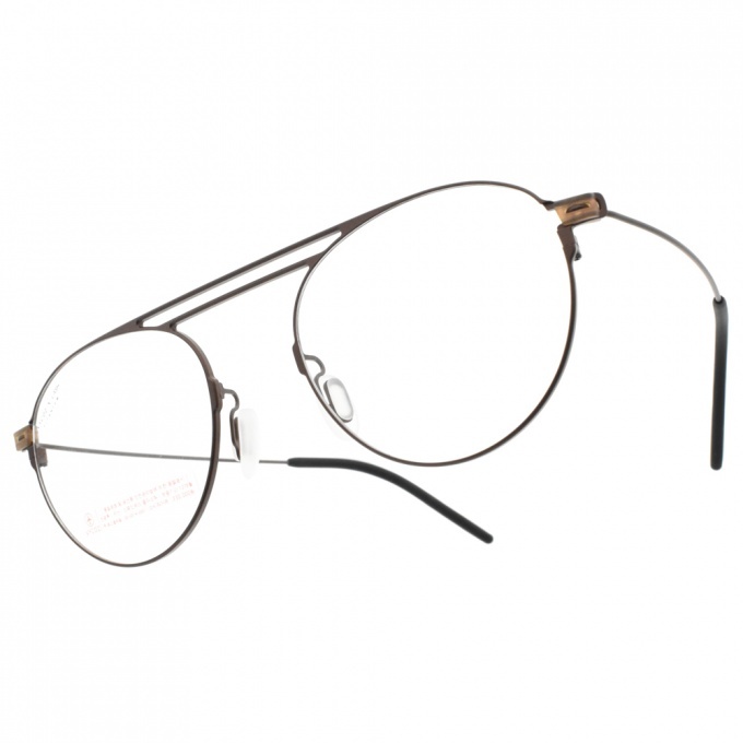 【VYCOZ】VL908 BRN 質感雙槓飛行員框光學眼鏡-ECO WIRE系列