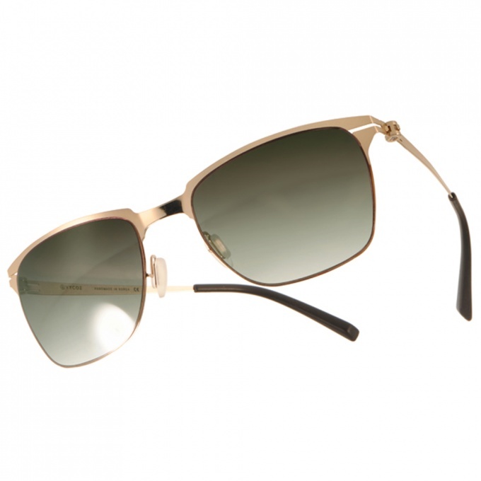 【VYCOZ】ZEELER GOL-GOLD 薄鋼工藝 個性眉框太陽眼鏡