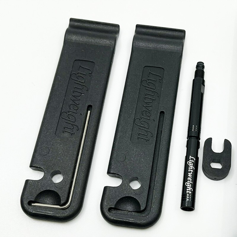 Lightweight Tire Lever + Valve Extensions 28mm Set