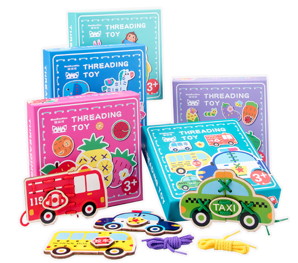 木製穿線拼板教具 DQ0365