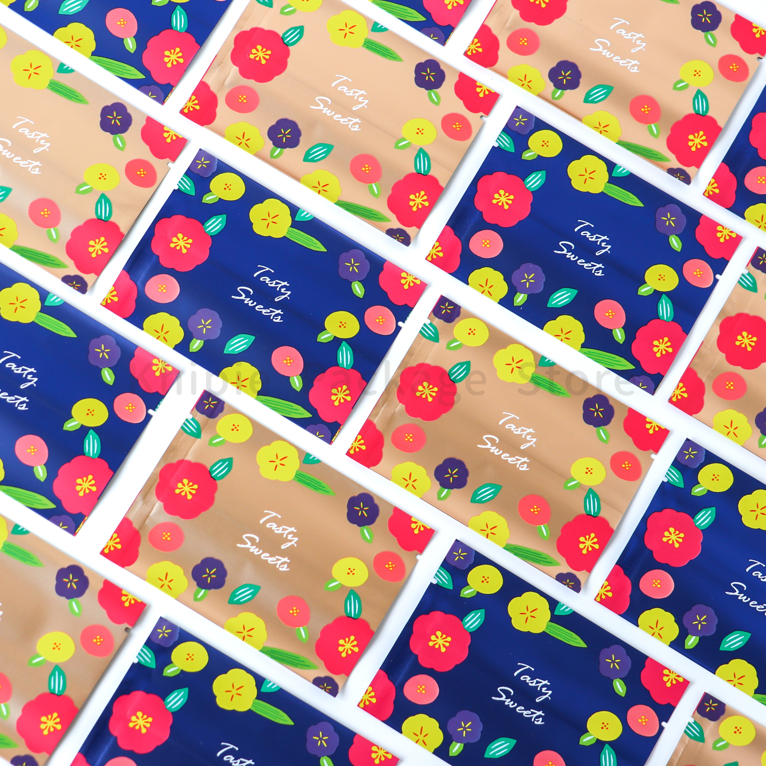 鋁箔餅乾袋｜花｜二色款式