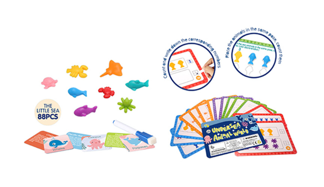 現貨區 軟膠分類認知答題卡夾夾樂啟蒙教具 65172