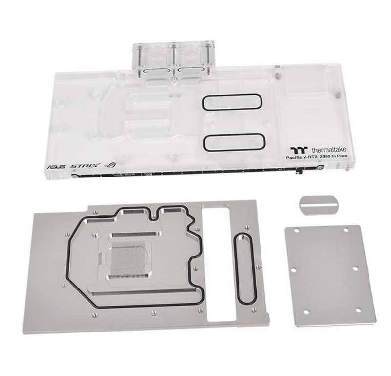 米特3C數位–曜越Pacific V-RTX 2080Ti Plus透明水冷頭/ASUS ROG顯卡/CL-W247-CU00SW-A