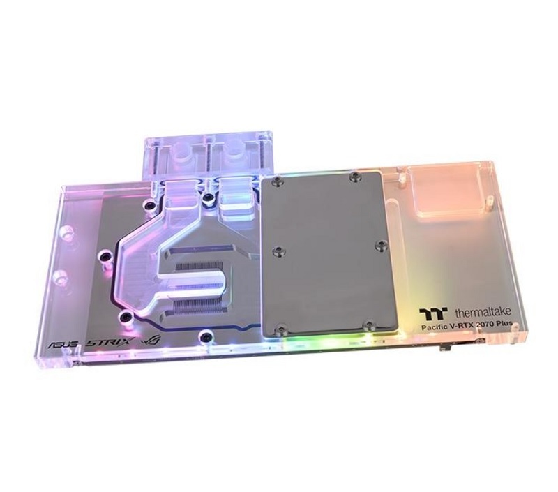 米特3C數位–曜越 V-RTX 2070 Plus透明水冷頭/ASUS ROG顯卡專用/CL-W254-CU00SW-A