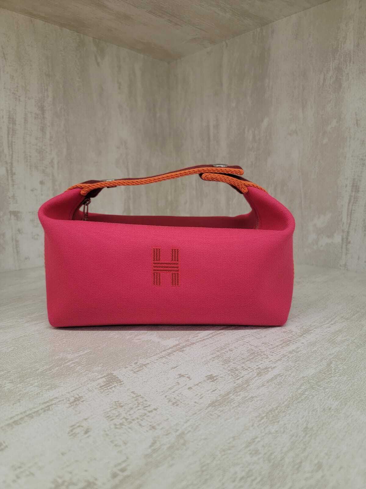 HERMES Bride-a-Brac CASE hibiscus 飯盒包 桃紅色