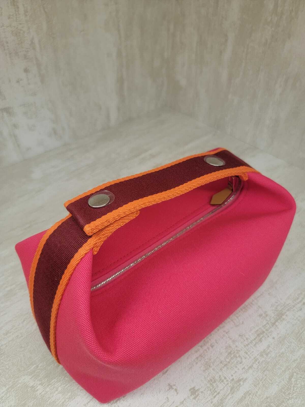 HERMES Bride-a-Brac CASE hibiscus 飯盒包 桃紅色