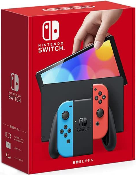 NS Nintendo Switch OLED 新型台灣專用機 紅藍(含收納包&保護貼)