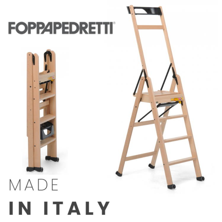 意大利Foppapedretti 扶手木梯 - LASCALA4