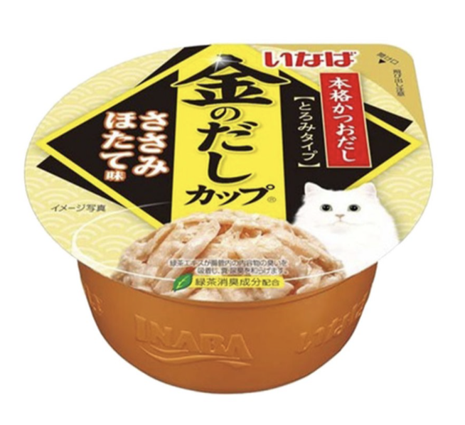 INABA 金湯杯系列-雞肉 + 帶子味啫喱 70g [IMC-146]