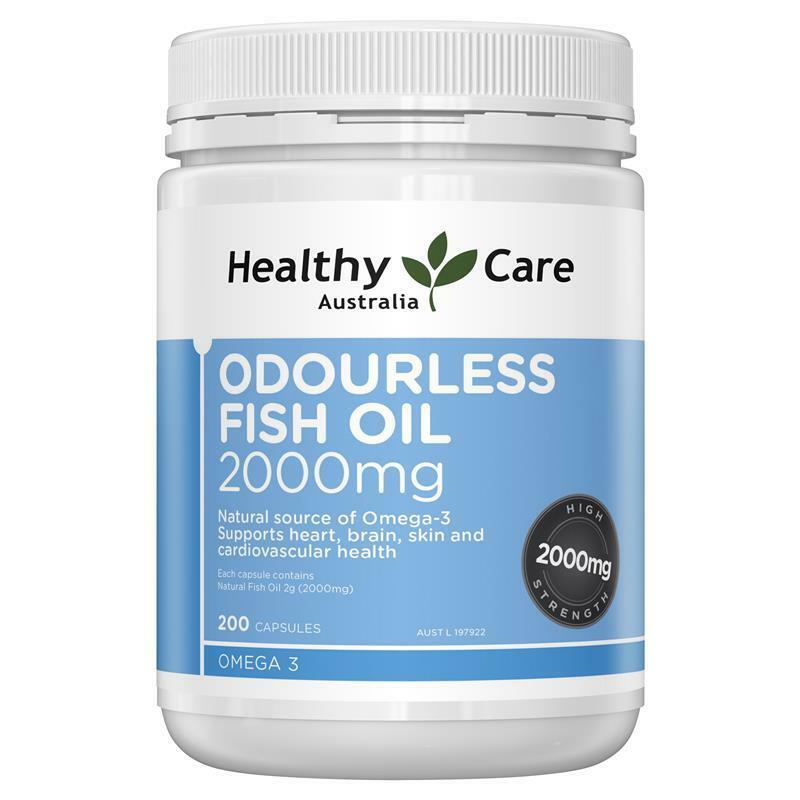 Healthy Care Odourless Fish Oil 無腥味魚油 2000mg x 200粒軟膠囊