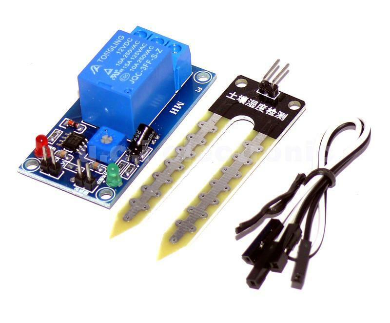 【UCI電子】(3-2) 12V土壤濕度傳感器控制器模塊　自動澆水低於濕度啟動