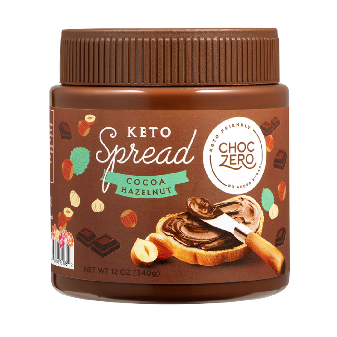 Choczero 『增量裝』低糖榛子牛奶朱古力醬-無添加糖 340g #榛子醬