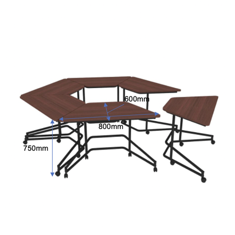 Congruent Trapezium Table
