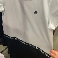 [S] KARL LAGERFELD COLORBLOCK LOGO TAPE DRESS, WHITE/BLACK, WHB, L2TD7406 (SKL217)