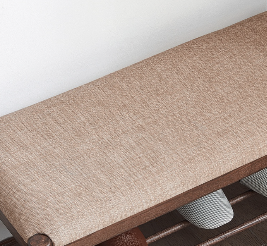 富士胡桃換鞋凳A款 FS-B3134