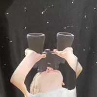 [S] ADLV BABY FACE BINOCULARS SHORT SLEEVE T-SHIRT, BLACK, ADLV21SS-SSBKBF-BNC (SAV47)