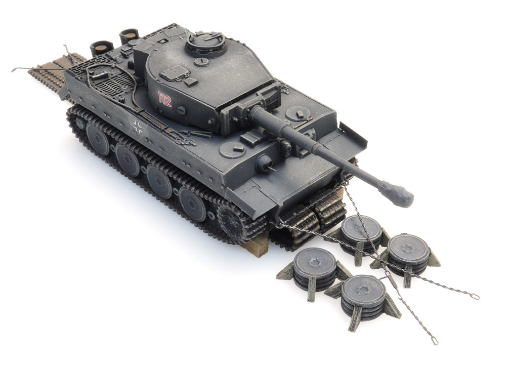 Artitec 6870401 HO規 Tiger I 虎式坦克+維修配備.不含板車