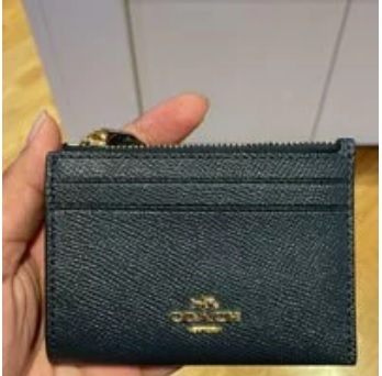 [S] COACH F88250 MINI SKINNY ID CASE,BLACK, 193971493404 (SCO49)