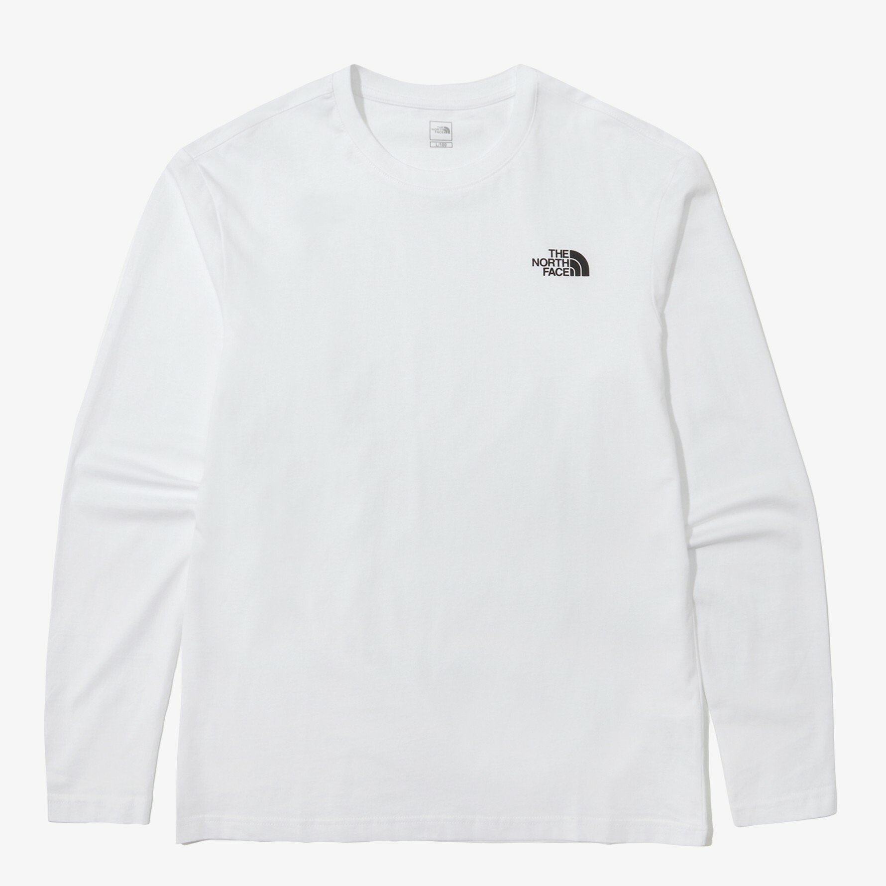 THE NORTH FACE COTTON BASIC 基本款 棉 衛衣 長袖 白 NT7TN01B