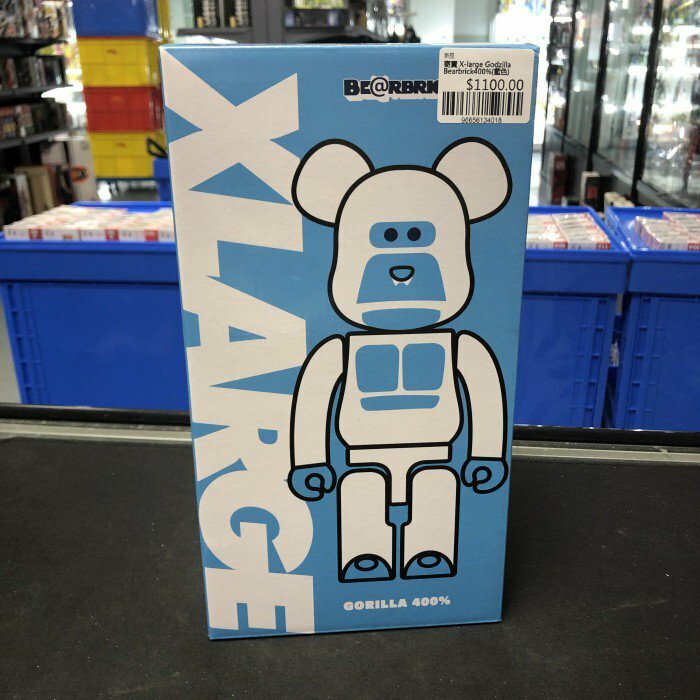寄賣 X-large Godzilla Bearbrick400%(藍色)