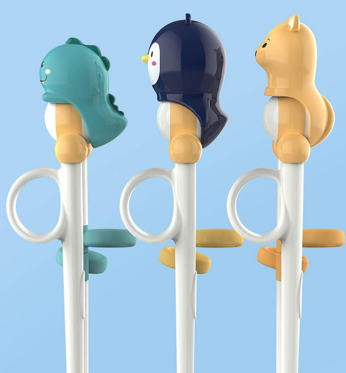 可愛!55身小動物學習筷